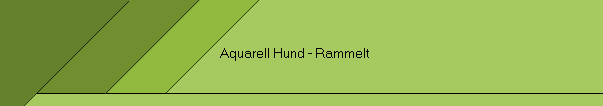 Aquarell Hund - Rammelt